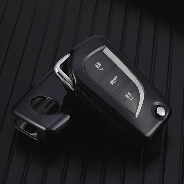 For Toyota TPU protective key case  black or red color, please choose