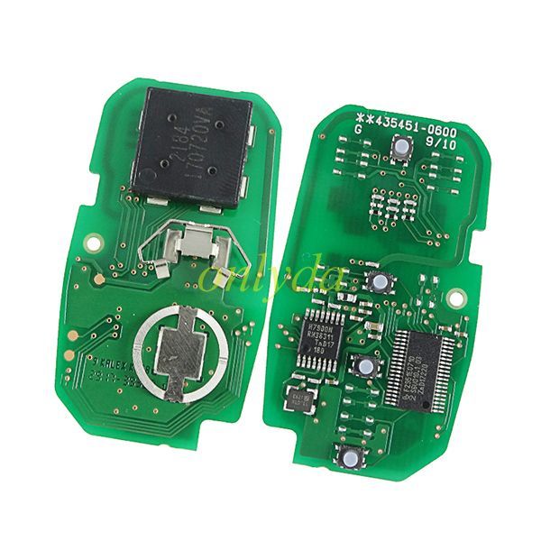 For OEM Smart Chevrolet 4 button remote  key with 434MHZ chip GM(HITAG2)