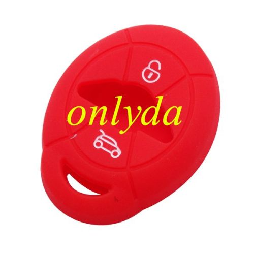 BMW MINI 3  button silicon case (Black,Blue ,Red. Please choose the color)