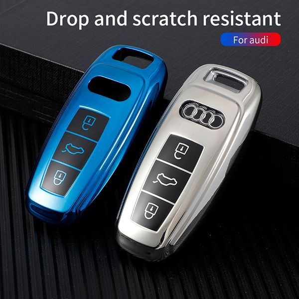 For Audi TPU 3 button TPU protective key case,please choose the color