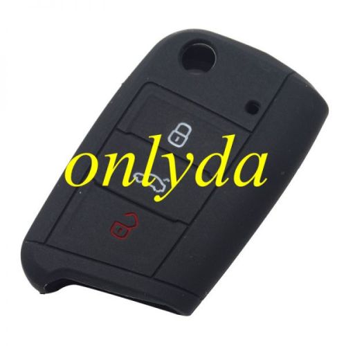 VW 3 button silicon case (Black,Blue ,Red. Please choose the color)