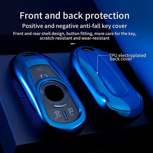 For Buick Chevrolet TPU protective key case  black or red color, please choose