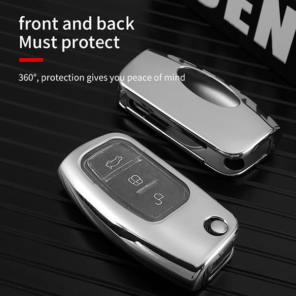 For Ford TPU protective key case  black or red color, please choose