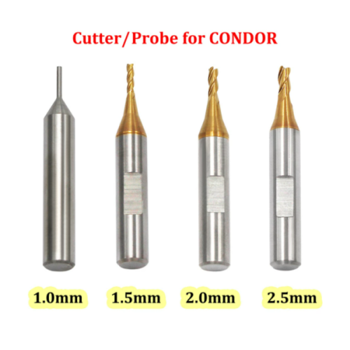 1.0mm probe 1.5mm-cutter 2.0mm-cutter 2.5mm-cutter Milling Cutter Probe for all the Xhorse Key Cutting Machine