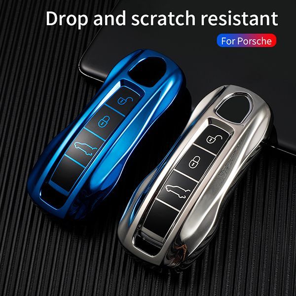 For Porsche 3 button TPU protective key case please choose the color