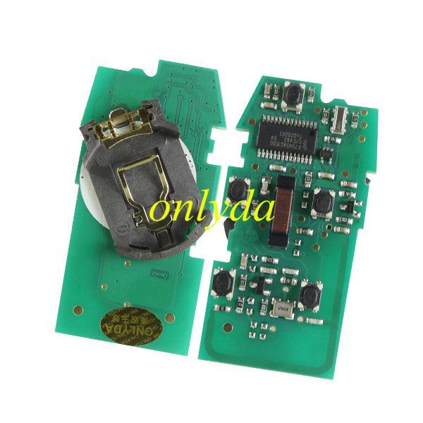 For LandRover 4+1 button remote with 433MHZ chip:PCF7945/7953
