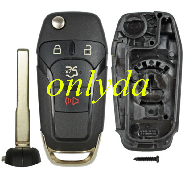 Ford 3+1 button remote  key  with 49chip-315mhz  with HU101 blade FCCID:N5F-A08TAA  made in KYDZ