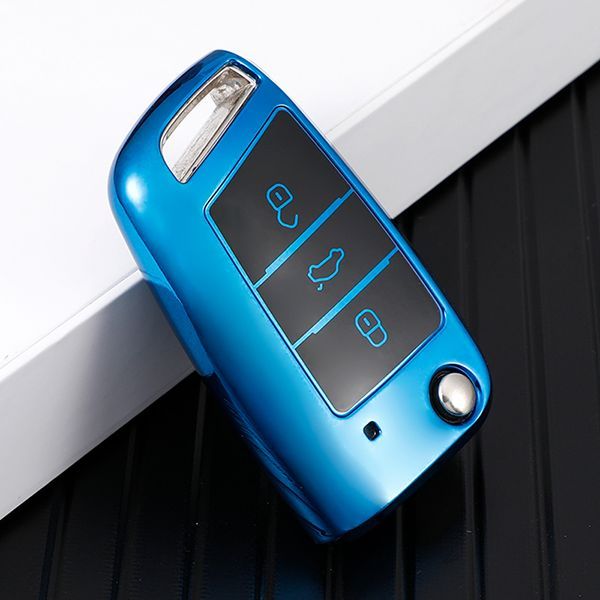 For VW 3 button TPU protective key case please choose the color