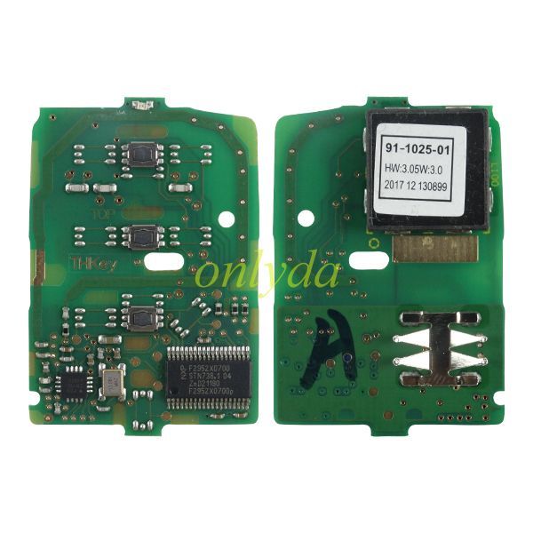 Honda Smart Key Civic 3 button Remote Key  433.92MHz ID47 P/N 72147-TEX-Z01 72147-TEX-M11  FCC ID KR5V2X