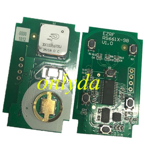 Yukon Sierra 4+1B remote key with 315mhz  FCC ID: HYQ1AA CMIT ID: 2013DJ6723