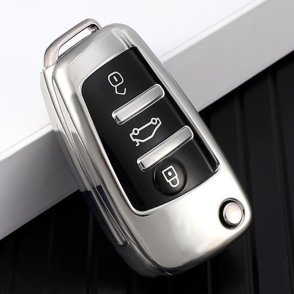 For Audi A3/Q3/Q2L/A1/S3 3 button TPU protective key case,please choose the color