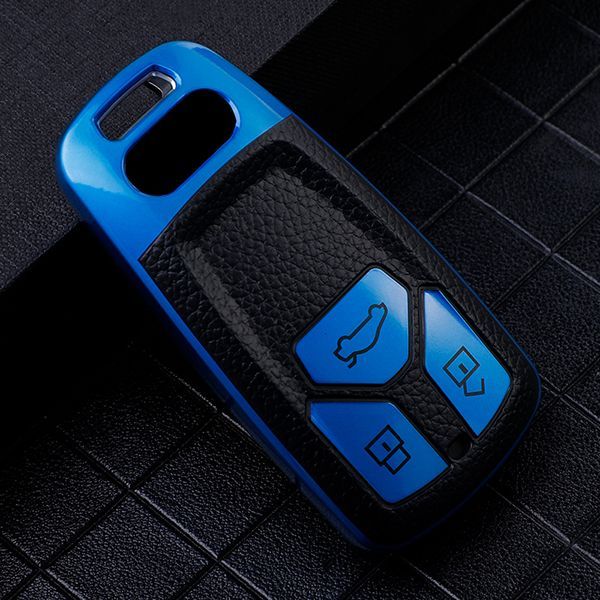 For New Audi Q7、TT、A4 3button TPU protective key case ,please choose the color
