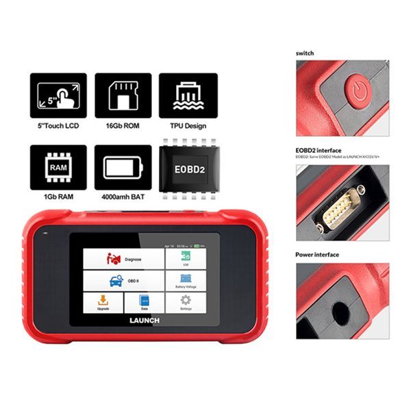 Launch new version CRP123E ODB ENG ABS airbag SRS AT  Automotive Fault Diagnosis Apparatus