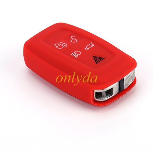 For Landrover 5 button silicon case (black,blue ,red. Please choose the color