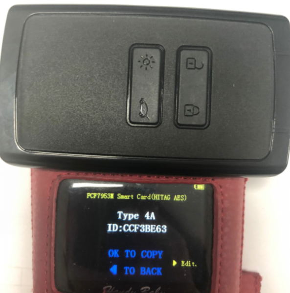 【High-Quality Aftermarket, ID4A PCF7953M】High quality Keyless card for Renault  Megane4, Talisman, Espace5 2016+ Smart Key With 4Buttons 285977147R 433MHz HITAG AES original PCF7953M ID4A CMIIT ID:2014DJ3371
