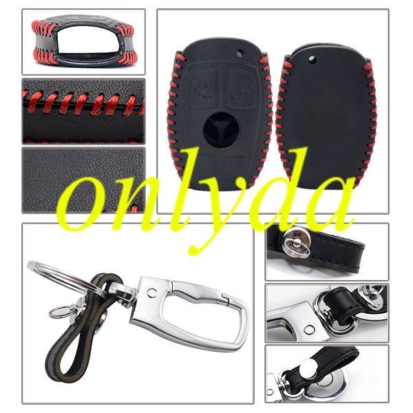 For  Benz 3 button key leather case used C180 C260 C-class E-class GLK ML S-class