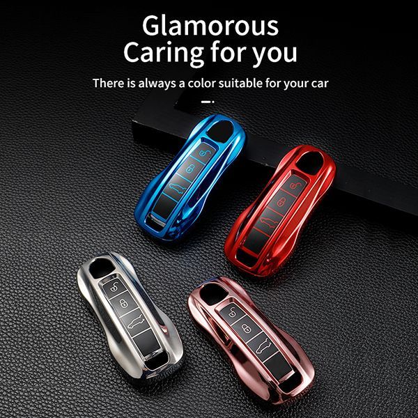 For Porsche 3 button TPU protective key case please choose the color