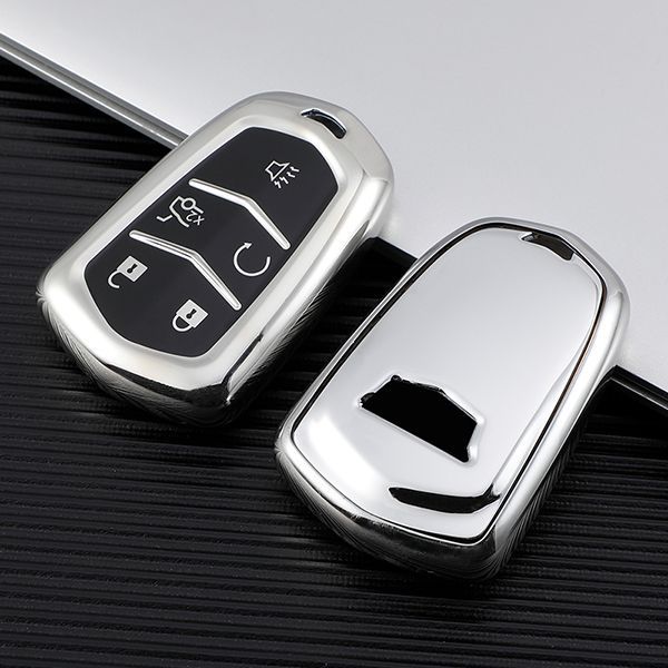 For Cadillac CT6，XT4，XT5，XT6 5 button TPU protective key case , please choose the color