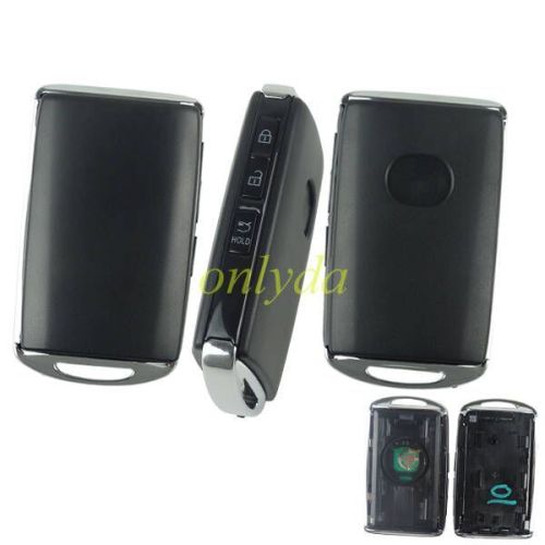 For Mazda 3 button keyless remote key with 434MHZ with  ATMEL  AES 6A chip     IDE:B8373900