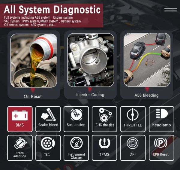 XTOOL D7 Full System Diagnostic Tools Key Programmer OBD2 Automotive Code Reader Key Coding Auto Vin OBDII Scanner Active Test