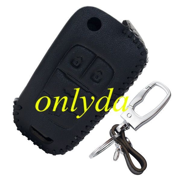 For  Buick 3 +1button  button key leather case used Regal 09-14   Chevrolet, Cruze, AVEO, CAPTIVA, Malibu,ect.