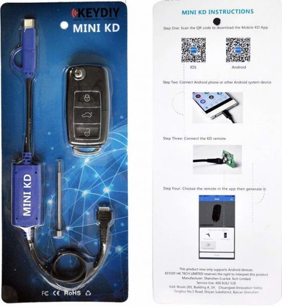 MINI KD cable use for making any model remote key on phone