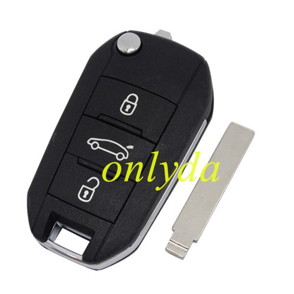 For Citroen remote key with 434mhz HELLA 5FA010 353-20 pcf7941 chip CMIIT ID:2013DJO113 Original PCB+  aftermarket shell