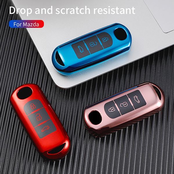 For Mazda 3 button TPU protective key case please choose the color