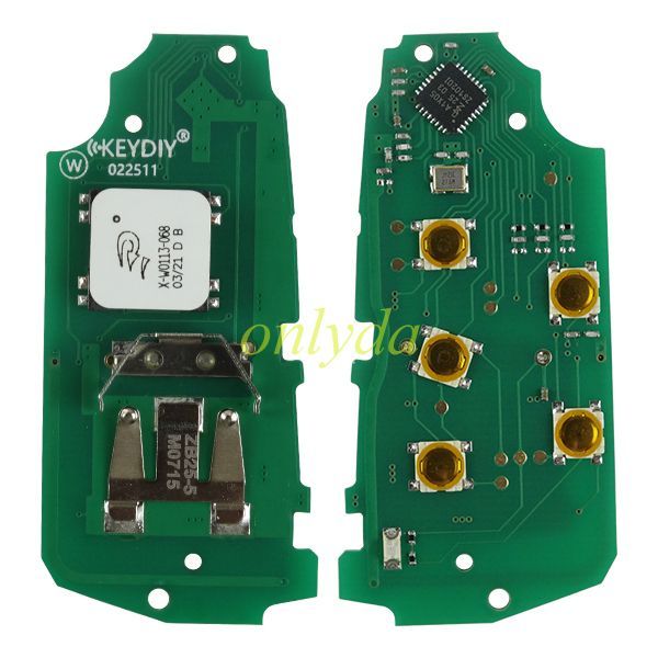 KEYDIY Remote key 3  button ZB25-3 smart key for  KD-X2 only PCB and KD MAX