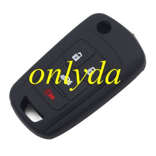 Chevrolet 3+1 button silicon case (Black,Blue ,Red. Please choose the color)