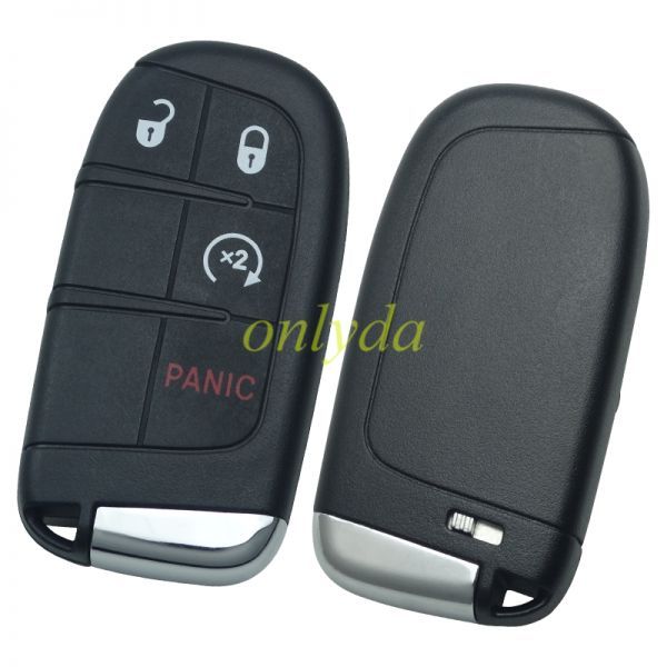 For Jeep 3+1 button smart key with 434mhz with 4A chip for Jeep Compass  included SIP22 key blade FCC:M3N-40821302