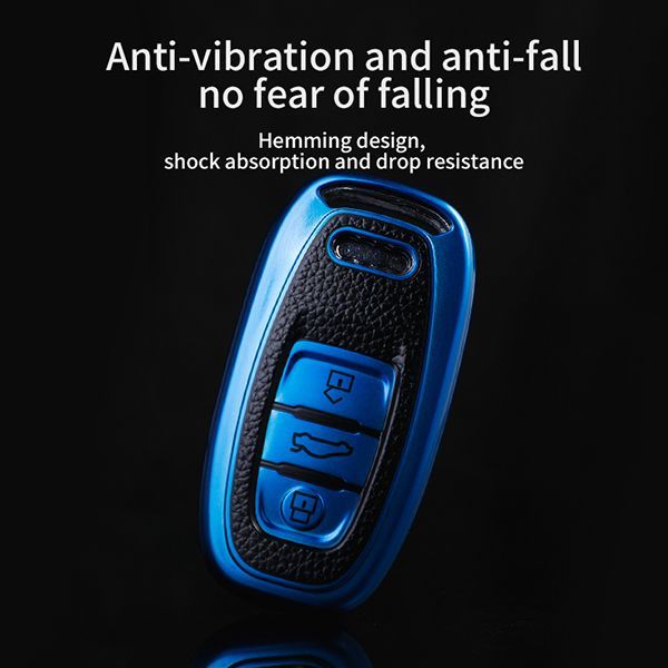 For Audi A4L A6L Q5 3button TPU protective key case,please choose the color
