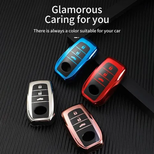 For Toyota 3 button TPU protective key case please choose the color