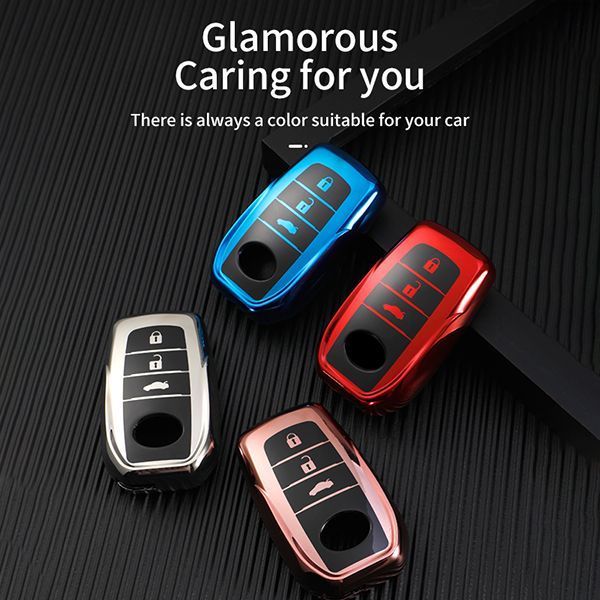 For Toyota 3 button TPU protective key case please choose the color