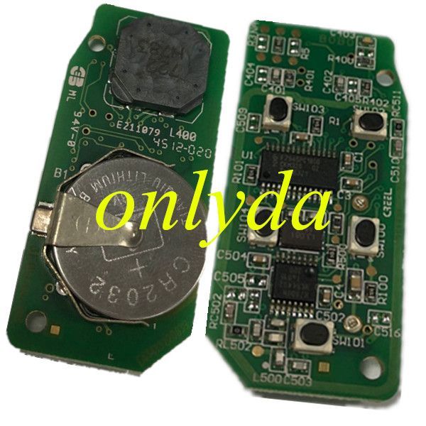For Range Rover 2009- 2012 keyless 5 button remote key with 315mhz /434mhz PCF7953 chip