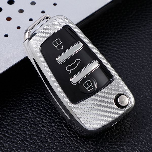 For Audi A3/Q3/Q2L/A1/S3 3button TPU protective key case,please choose the color