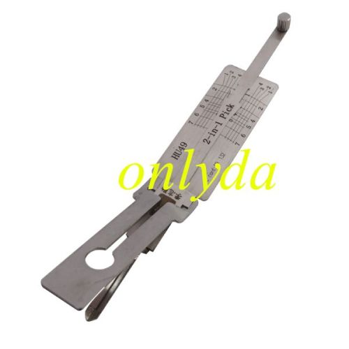 HU49-2-IN-1 Lock pick, for ignition lock, door lock, and decoder,or Jetta Santana B4,golfHU49-2-IN-1 Lock pick, for ignition lock, door lock, and decoder,or Jetta Santana B4,golf