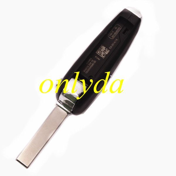 For Peugeot 3 button remote key with 434mhz FSK model  with PCF7941 chip Original PCB+  aftermarket shell