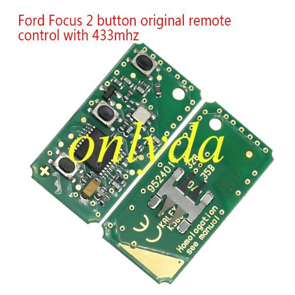 For  original Ford Focus 2 button Remote Key control with 433mhz
