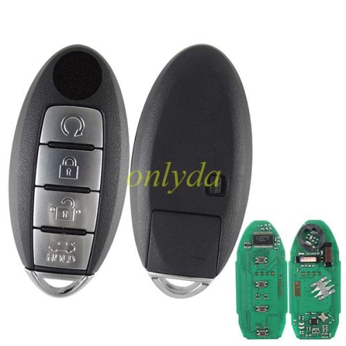 For  Nissan 4 button Maxima 2016  smart card  with 433Mhz Hitag AES 4A chip