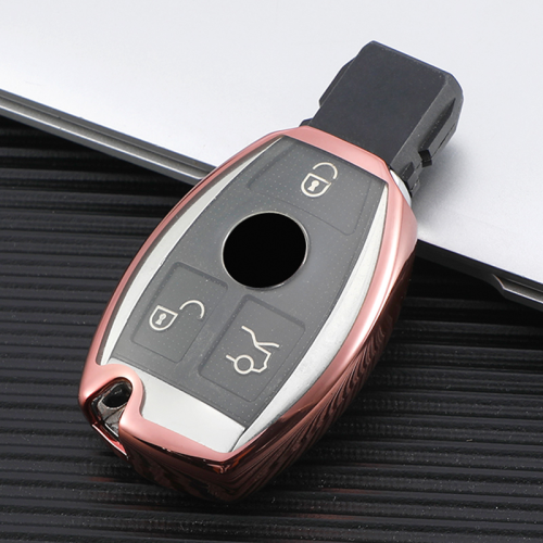 For Benz TPU protective key case  black or red color, please choose
