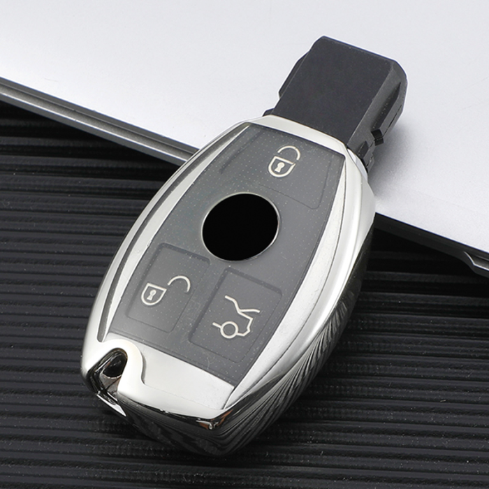 For Benz TPU protective key case  black or red color, please choose