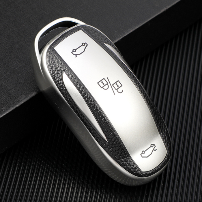 For Tesla MODEL3  MODELS MODELX  3 button TPU protective key case, please choose  the color