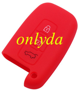 Hyundai 3 button silicon case (Black,Blue ,Red. Please choose the color)