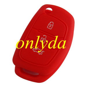 Hyundai 3 button silicon case (Black,Blue ,Red. Please choose the color)