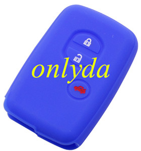 Toyota 3 button silicon case (Black,Blue ,Red. Please choose the color)