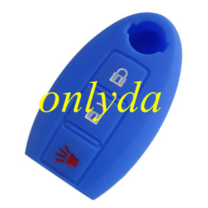 Nissan 2+1 button silicon case (Black,Blue ,Red. Please choose the color)