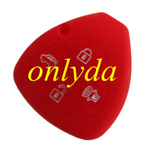Toyota 3+1 button silicon case (Black,Blue ,Red. Please choose the color)