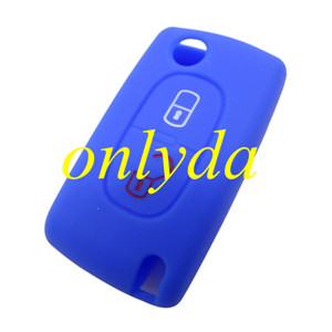 Peugeot 2 button silicon case (Black,Blue ,Red. Please choose the color)