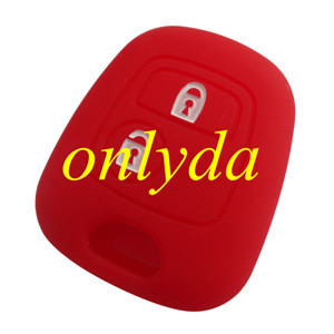 Peugeot, Citroen 2 button silicon case (Black,Blue ,Red. Please choose the color)